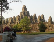Twilight on the Bayon temple
