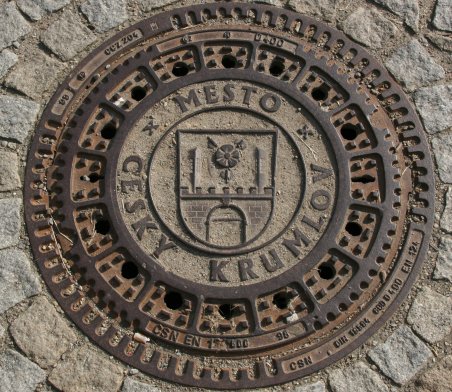 Plaque d'égout de Český Krumlov