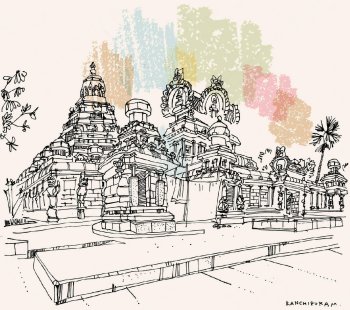 Temple Kailasanathar à Kanchipuram