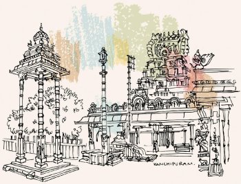 Temple Varadharaja Perumal à Kanchipuram