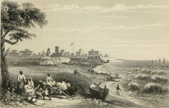 Gavure ancienne du Fort St Georges
