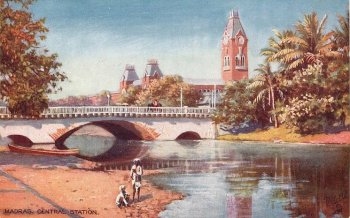 Chennai Central Station Postcard
