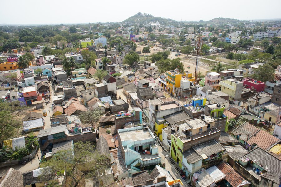Vue de Madras du Mont Saint-Thomas