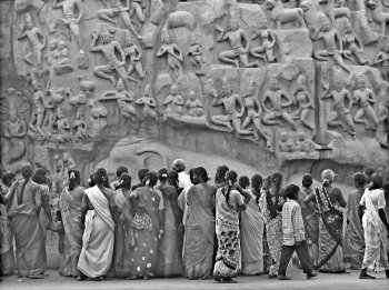 Pénitence d'Arjuna, Descente du Gange, Mahabalipuram