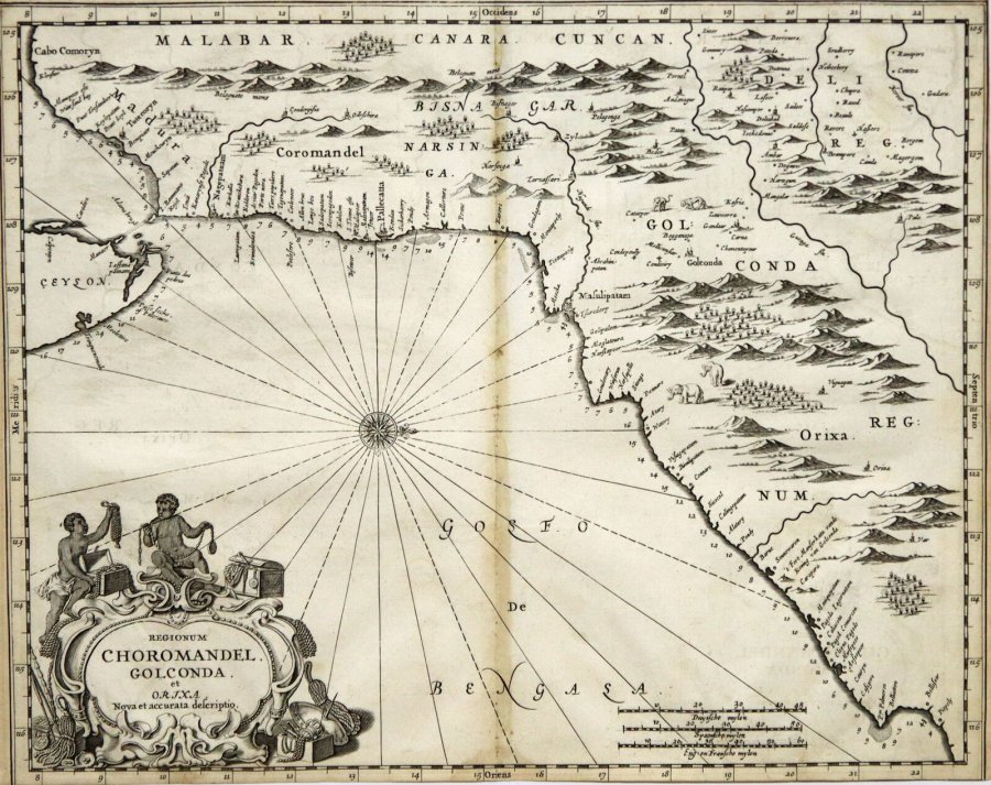 Carte géographique des indes orientales