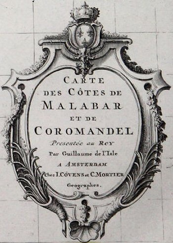 Frontispice carte géographique des indes