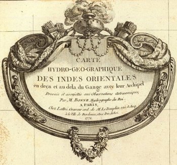 Frontispice carte géographique des indes