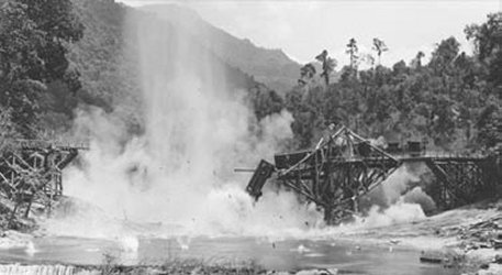 La destruction du pont