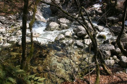 Cascade Savica pr&egrave;s du Lac Bohinj